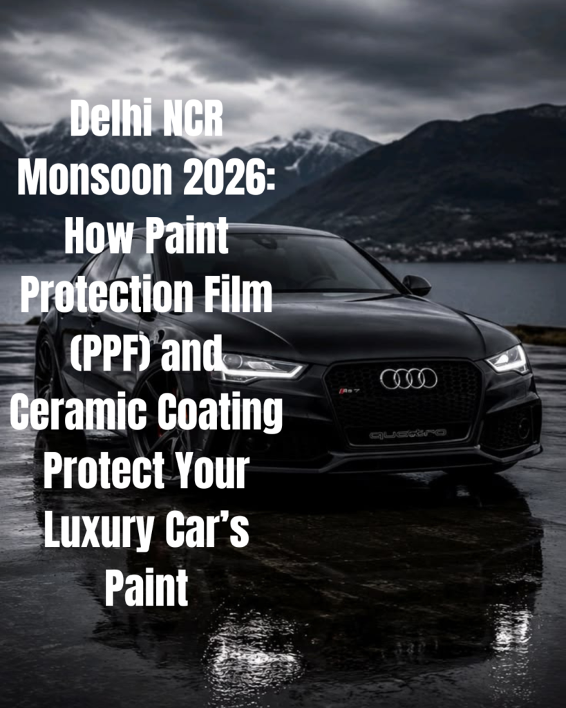 Delhi NCR Monsoon 2026: How Paint Protection Film (PPF) and Ceramic Coating Protect Your Luxury Car’s Paint
